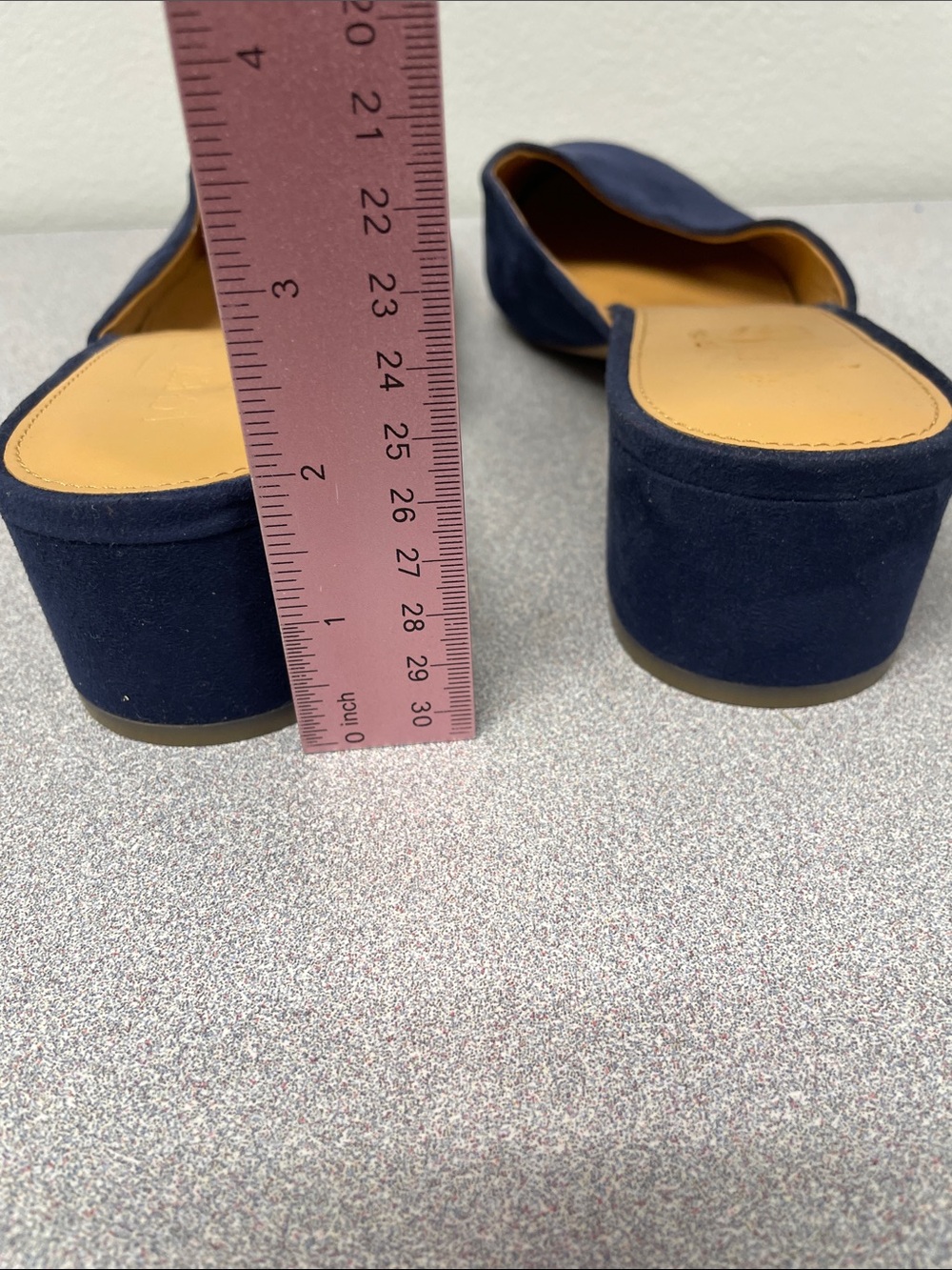J. Crew Navy Suede Low Heel Mules - Picture 6 of 9